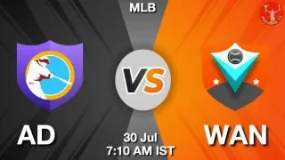 AD vs WAN Baseball Match Previews