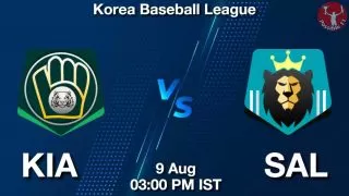 KIA vs SAL Baseball Match Previews