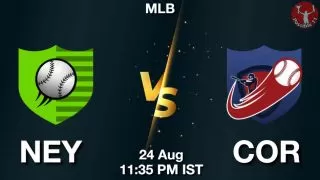 NEY vs COR Baseball Match Previews