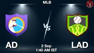 AD vs LAD Baseball Match Previews