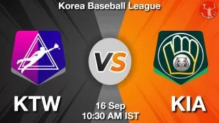 KTW vs KIA Baseball Match Previews