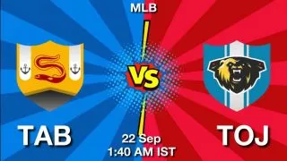 TAB vs TOJ Baseball Match Previews