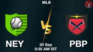 NEY vs PBP Baseball Match Previews