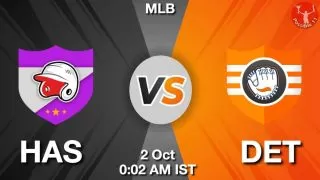 HAS vs DET Baseball Match Previews