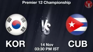 KOR vs CUB Matcch Previews