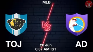 TOJ vs AD Baseball Match Previews