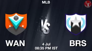 WAN vs BRS Baseball Match Previews