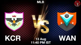 KCR vs WAN Baseball Match Previews