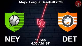 NEY vs DET Baseball Match Previews