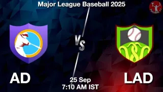 AD vs LAD Baseball Match Previews