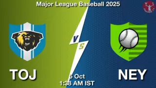 TOJ vs NEY Baseball Match Previews