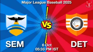 SEM vs DET Baseball Match Previews
