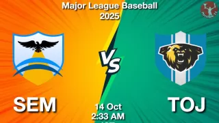 SEM vs TOJ Baseball Match Previews