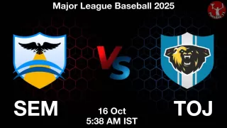 SEM vs TOJ Baseball Match Previews