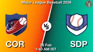 COR vs SDP Baseball Match Previews