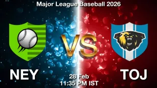 NEY vs TOJ Baseball Match Previews