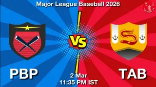 PBP vs TAB Baseball Match Previews
