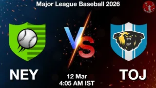 NEY vs TOJ Baseball Match Previews