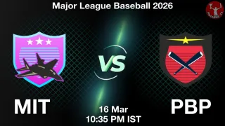 MIT vs PBP Baseball Match Previews
