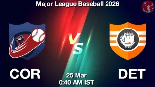 COR vs DET Baseball Match Previews