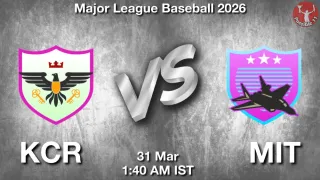 KCR vs MIT Baseball Match Previews