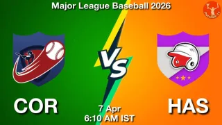 COR vs HAS Baseball Match Previews