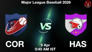 COR vs HAS Baseball Match Previews