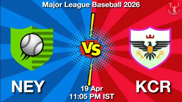 NEY vs KCR ड्रीम11 भविष्यवाणी, फैंटेसी क्रिकेट टीम - 19 अप्रैल 2026