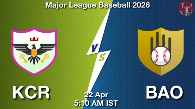 KCR vs BAO ड्रीम11 भविष्यवाणी, फैंटेसी क्रिकेट टीम - 22 अप्रैल 2026