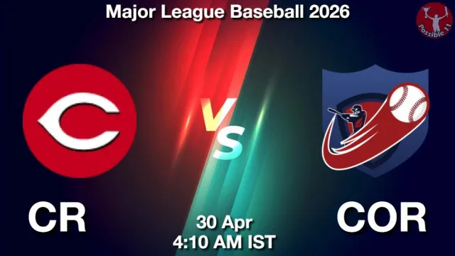 CR vs COR ड्रीम11 भविष्यवाणी, फैंटेसी क्रिकेट टीम - 30 अप्रैल 2026