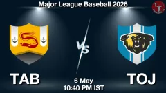 TAB vs TOJ Match Result