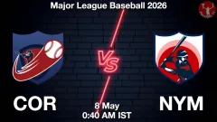 COR vs NYM Match Result