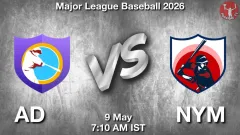 AD vs NYM Match Result