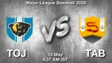 TOJ vs TAB Dream11 Prediction, Preview & Updates - <small>Wed, 13 May 04:37 AM IST</small>