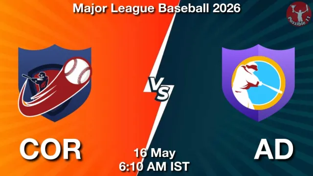 COR vs AD Match Previews and Baseball Tips