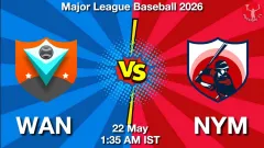 WAN vs NYM Match Result