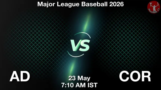 AD vs COR Match Previews and Baseball Tips
