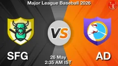 SFG vs AD Match Result
