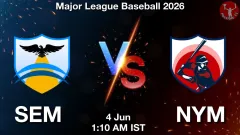 SEM vs NYM Match Result
