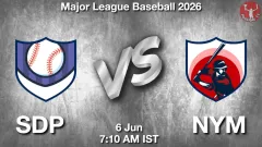 SDP vs NYM Match Result