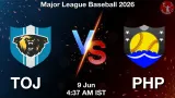 TOJ vs PHP Dream11 Prediction, Preview & Updates - <small>Tue, 09 Jun 04:37 AM IST</small>
