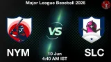 NYM vs SLC Dream11 Prediction, Preview & Updates - <small>Wed, 10 Jun 04:40 AM IST</small>
