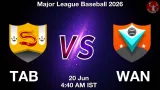 TAB vs WAN Dream11 Prediction, Preview & Updates - <small>Sat, 20 Jun 04:40 AM IST</small>