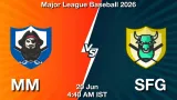MM vs SFG Dream11 Prediction, Preview & Updates - <small>Sat, 20 Jun 04:40 AM IST</small>