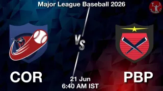 COR vs PBP COR vs PBP - Major League
