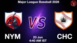NYM vs CHC Dream11 Prediction, Preview & Updates - <small>Tue, 23 Jun 04:40 AM IST</small>