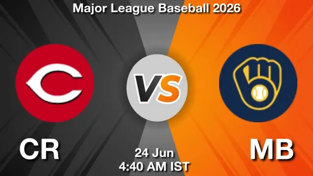 CR vs MB ड्रीम11 भविष्यवाणी, फैंटेसी बेसबॉल टीम - 24 जून 2026