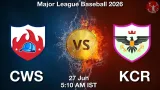 CWS vs KCR Dream11 Prediction, Preview & Updates - <small>Sat, 27 Jun 05:10 AM IST</small>