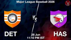 DET vs HAS Match Result