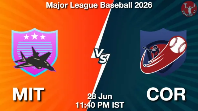 MIT vs COR Match Previews and Baseball Tips